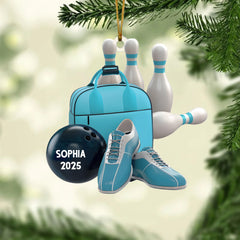 Bowling Personalized Acrylic Ornament Gift For Bowling Lovers