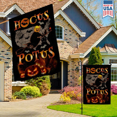 Funny Halloween Hocus POTUS Flag - Political Witch_ (2)